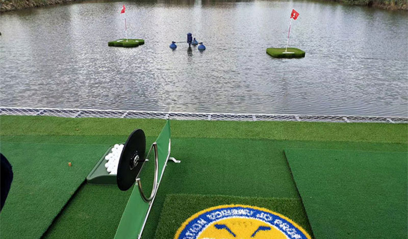 Water golf green