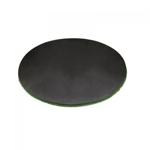 Round golf mat, golf driving range swing mat/hitting mat