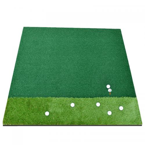 Golf driving range mat two grass hitting mat