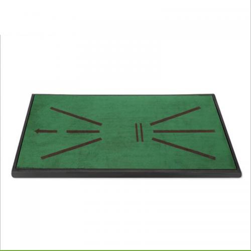 Indoor velvet belt track golf mat