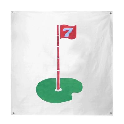 Golf bullseye striking cloth