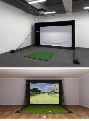 Golf simulator enclosure