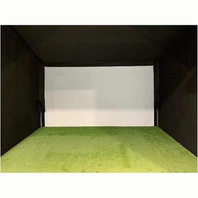 Golf simulator screen protection baffles