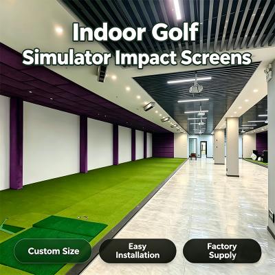 Golf Simulator Hitting Screen