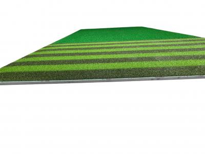 Golf Hitting Mat Two‑Tone Striped Fairway Mat
