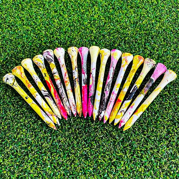 Golf Tees: 70mm Color-Printed Tees, Direct from Manufacturer, for Precision Drives