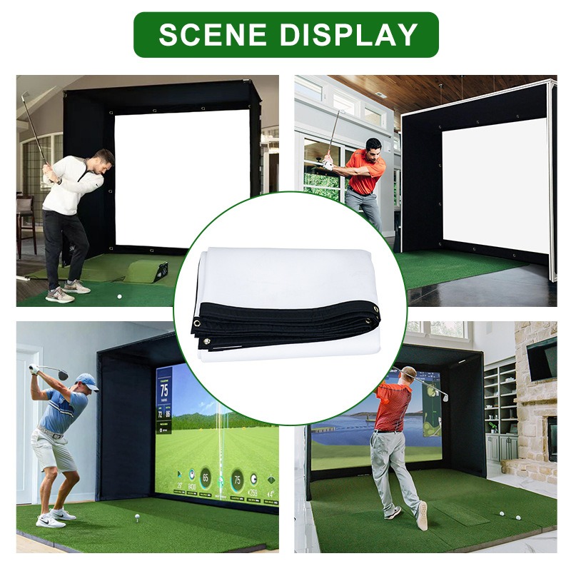 Professional Golf Simulator Impact Screen & Frame Set for Realistic Play